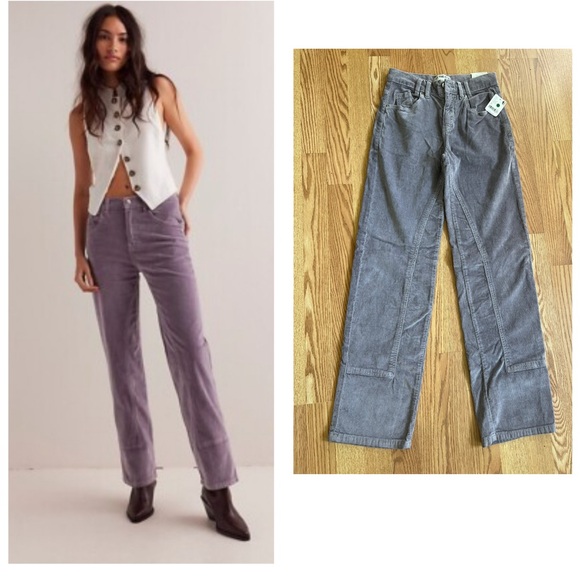 We The Free Pants - We The Free Purple Straight Leg Pants